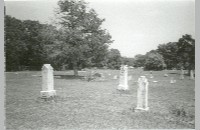 Lonesome Dove Cemetery, M.E. and N.E. Foster graves, 1988 (090-047-003)